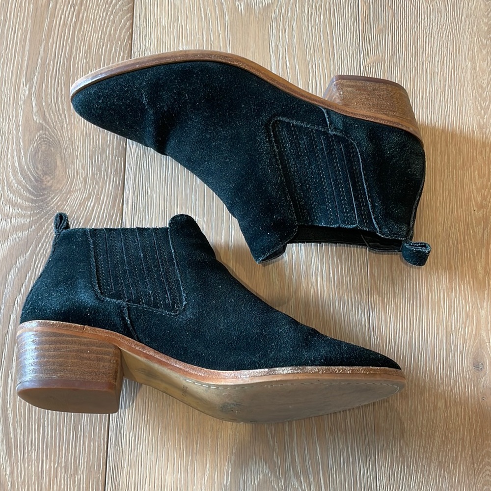 Black Suede Dolce Vita Booties